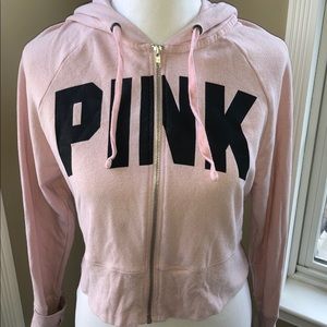 PINK brand crop zip-up!